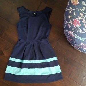Navy Dress with Pockets